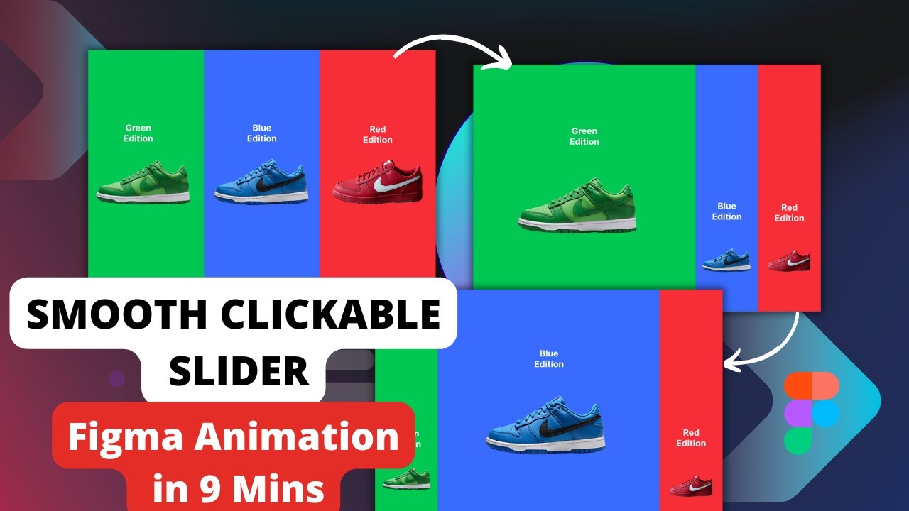 How to Design Smooth Clickable Slider Animation in Figma (Full UI/UX ...