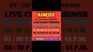 🎯SCHEDULE OF LIVE SESSION FOR IIT JEE MAIN & ADVANCE MATH💥BY AVINASH KUMAR 🔥#rimjee #iitjee #jeemain