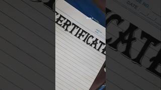 Certificate heading Font Idea #project #file #calligraphy