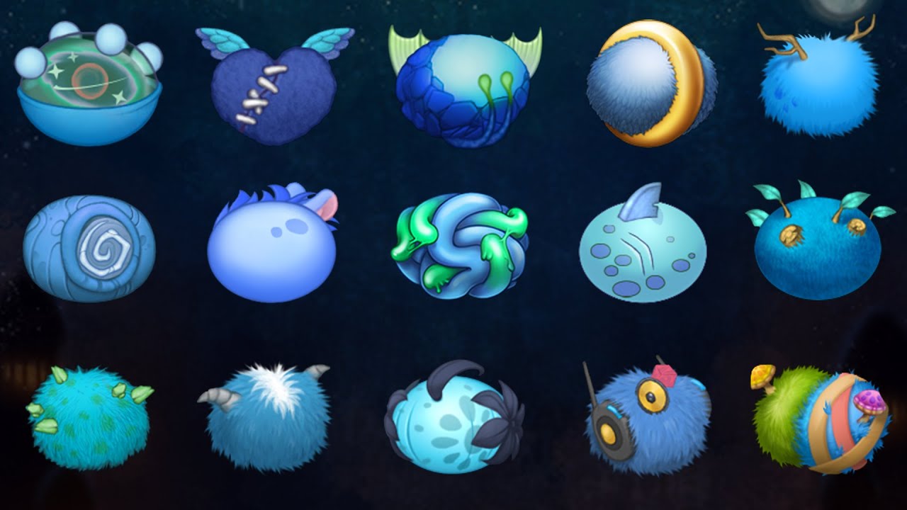 All Blue Eggs | My Singing Monsters | Monsters Box in Incredibox