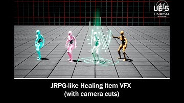 JRPG-like Healing Item VFX (with camera cuts) - Unreal Engine 5.11