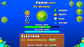 Frigid by Optical [Daily Level] (Geometry Dash)