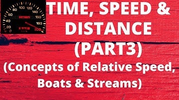 Time, Speed & Distance (Part3) | Concepts of Relative Speed | Boats & Streams #cat  #gmat  #bank