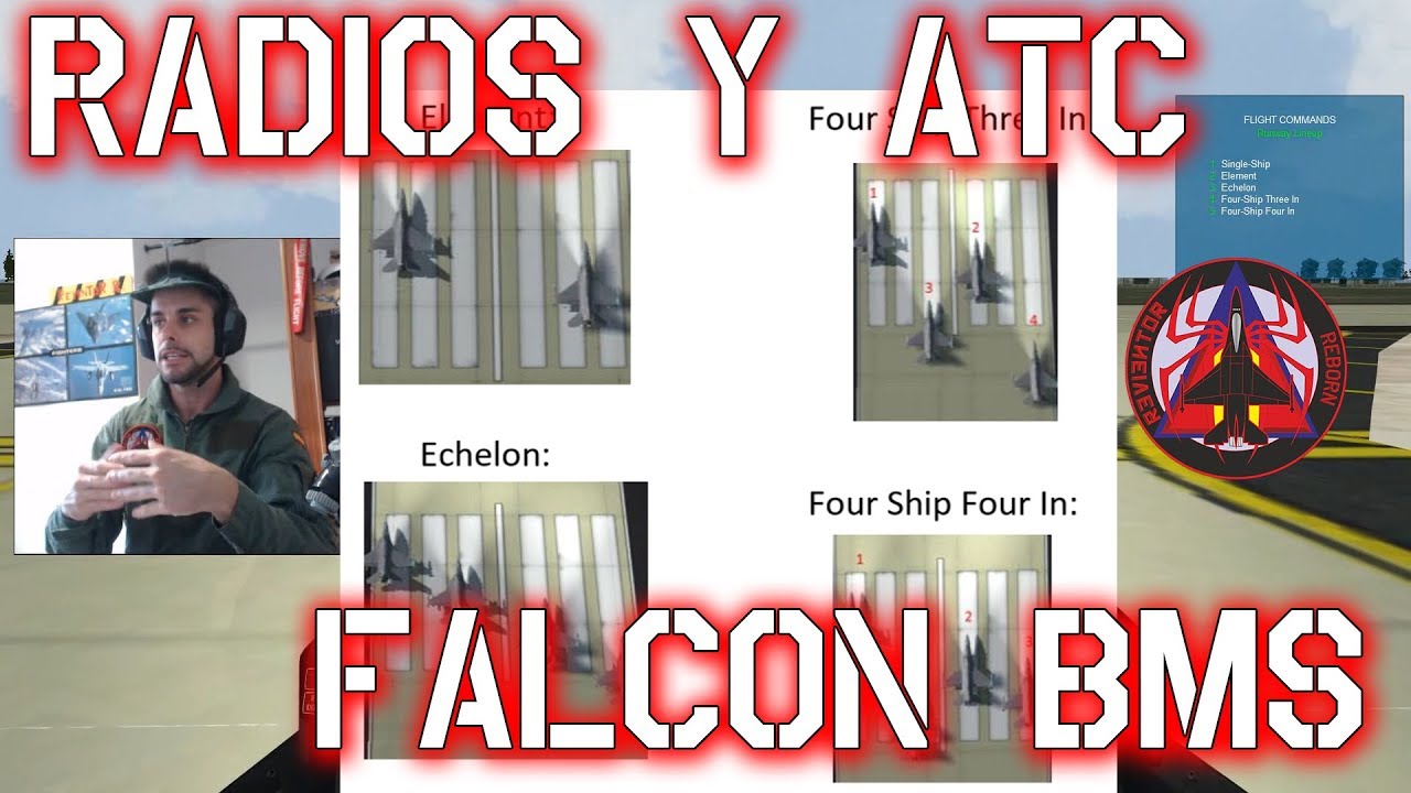 FALCON BMS - ATC DESPEGUE Y FLOW DE COMUNICACIONES TUTORIAL