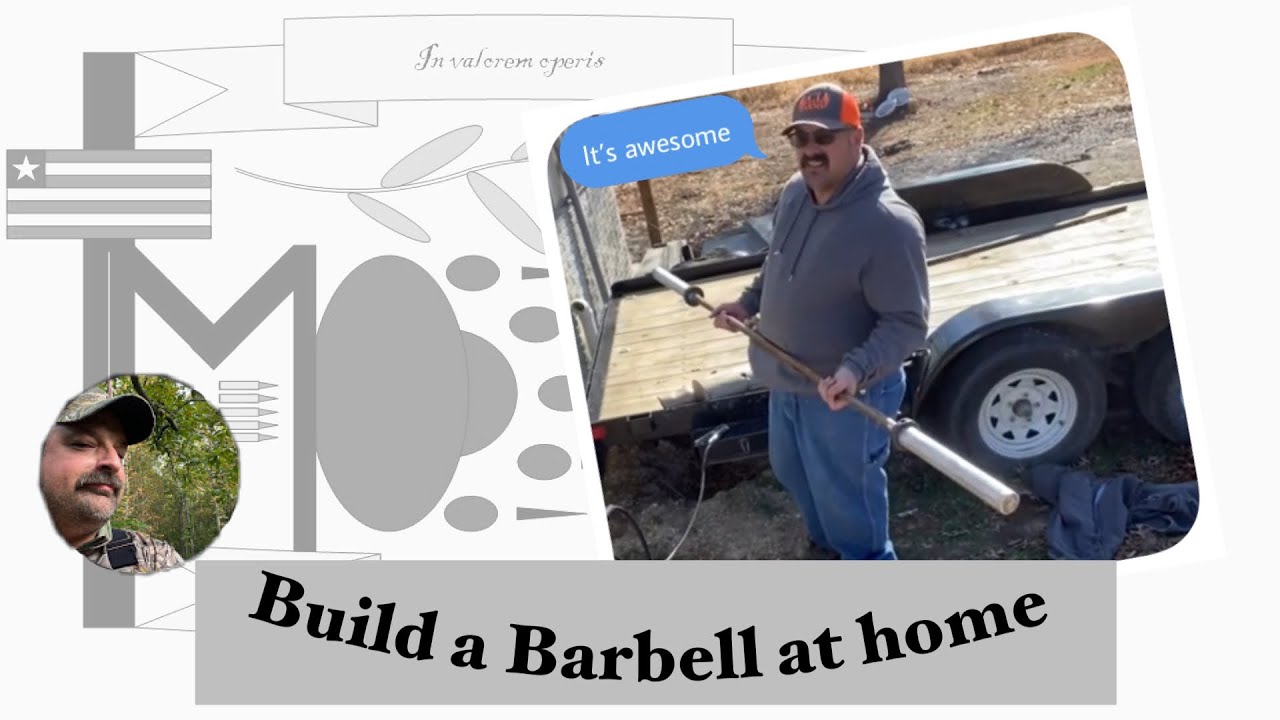 Build an Olympic bar, DIY barbell build