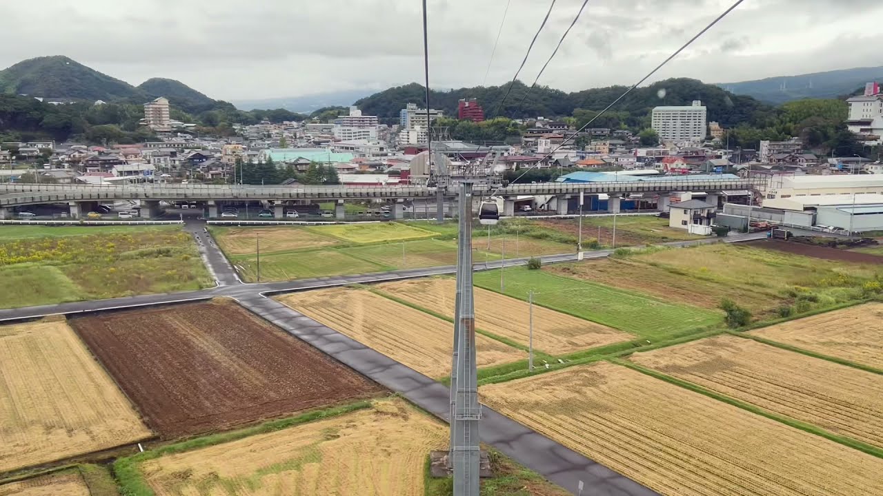 Izunokuni Panorama Park in Rainy day