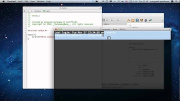 ภาษาซี C ตอนที่ 001 เขียนบนเครื่อง Mac
