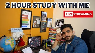 Day 45 | Live 2 Hour Study with me | Virtual Library | NEET PG | INICET | FMGE | MBBS | NEET