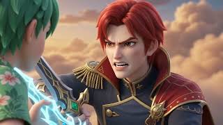 Edgar vs aiden ai de jia vs xingshuo #cartoon #ai #fight #anime #2boysfight