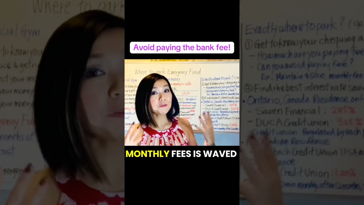 Avoid paying the bank fee! 