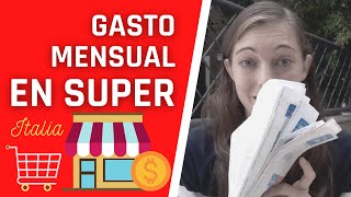 Un mes de SUPERMERCADO EN ITALIA 🛒 【Te muestro todas mis compras y cuánto se gasta mensualmente!!】