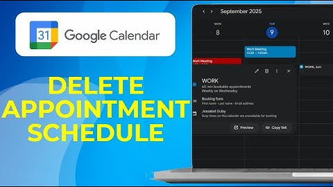 How To Delete Appointment Schedule Created On Google Calendar