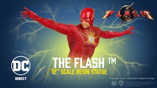 NEW DC Direct The Flash Movie™:  The Flash™ 12" Scale Resin Statue | Action Figure Showcase