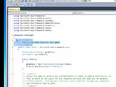 XNA Video 1 - Introduction to Visual Studio, C#, and XNA.mp4 - YouTube