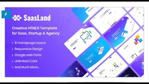 SaasLand - Creative HTML5 Template for Saas Startup & Agency | Themeforest Templates
