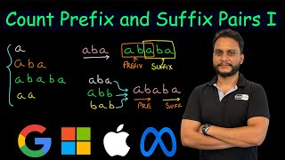 Count Prefix and Suffix Pairs I | Leetcode 3042