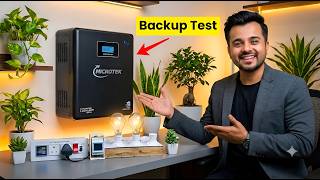 Microtek i-LITHIUM 1500 SW Dark Edition Inverter Backup Test : Kitna Load Chalega? (Reality Check)