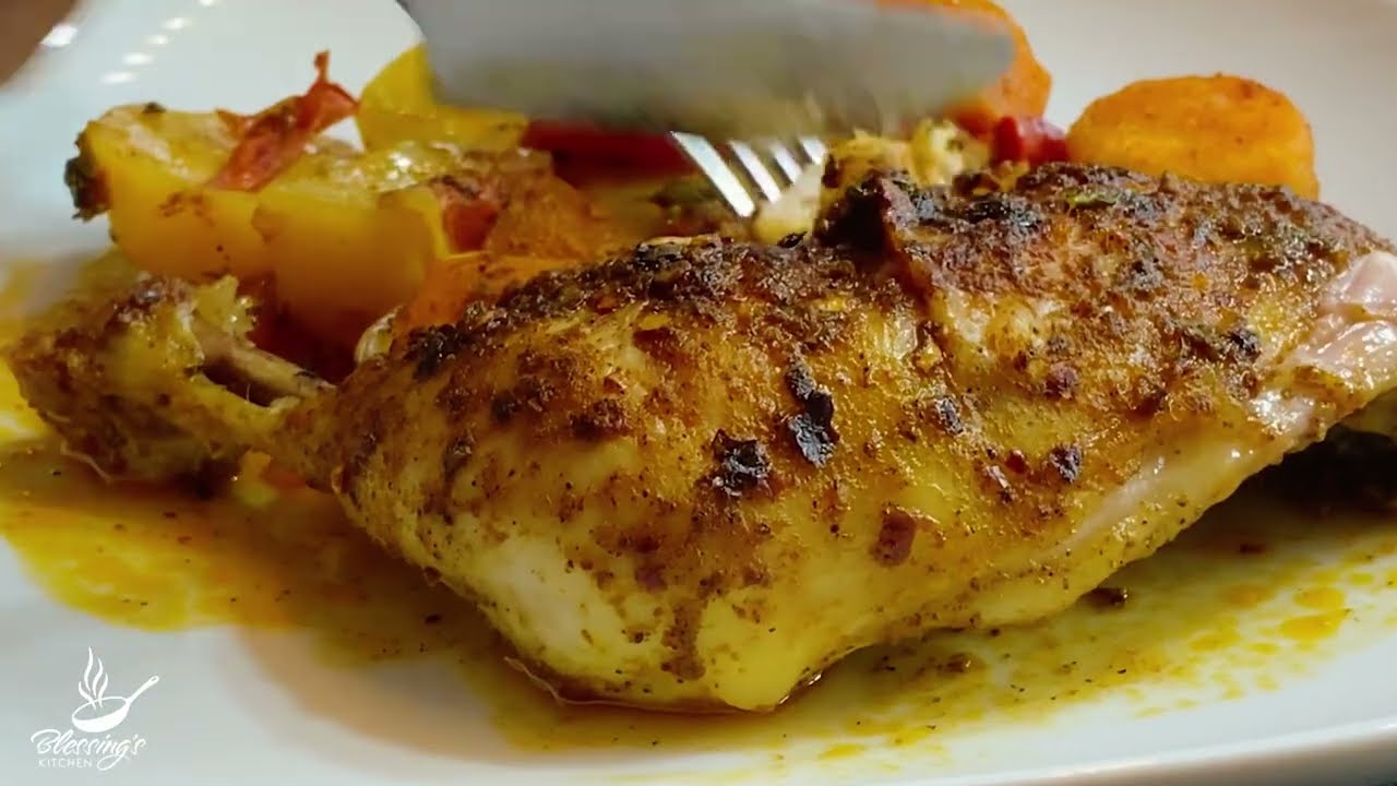 Baked Chicken legs with potato Recipes MouthWatering Recipe