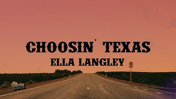 Thumbnail of Ella Langley - Choosin' Texas (Lyrics)