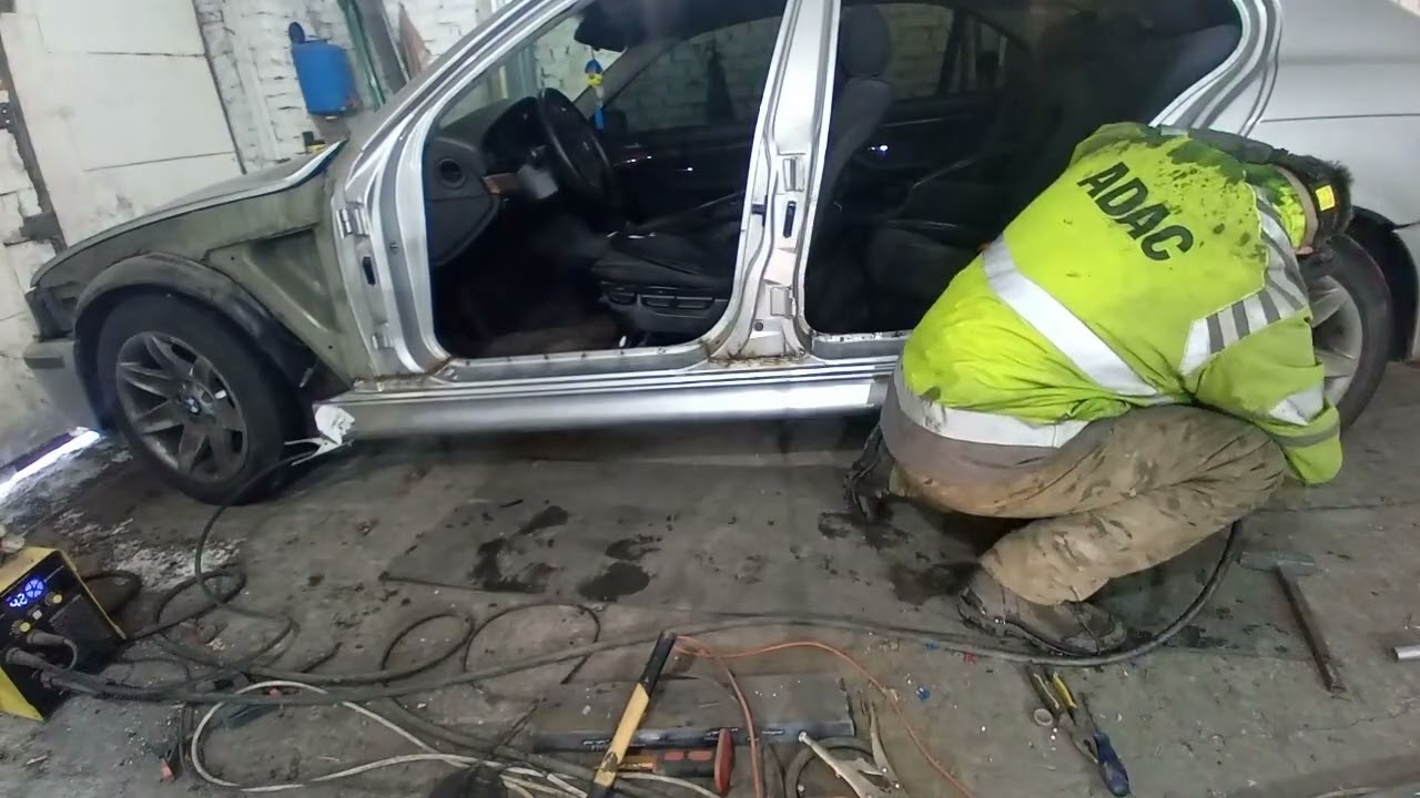 Заміна лівого порогу BMW E39