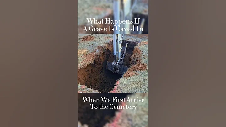 Setting Over A Cave In #funeral #burialvault #gravesite #concrete #cemetery #grave #burial #cavein