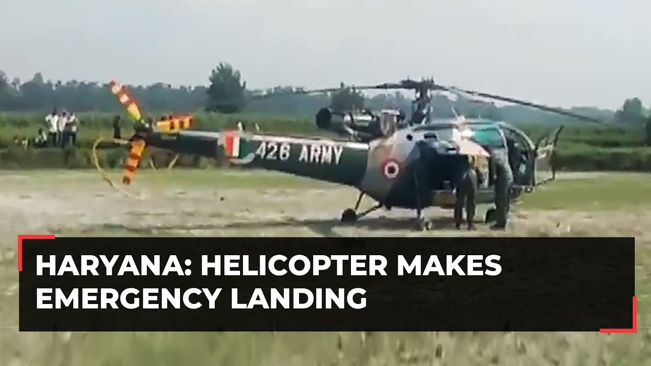 Haryana Army helicopter makes emergency landing in Yamuna Nagar due to