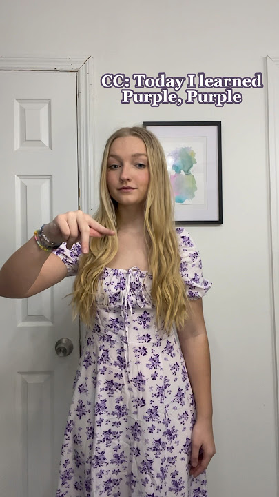 Purple in ASL (Not a Teacher) #americansignlanguage #asl #purple #signlanguage #signoftheday