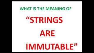 Immutability Of Strings In  Python| Tutorial for Beginners