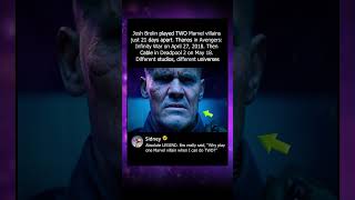 Josh Brolin Played TWO Marvel Villains 21 Days Apart 💀 #Marvel #Thanos #Cable