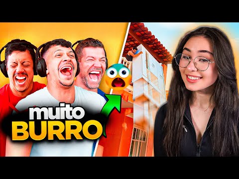 CHORANDO DE RIR COM A BURRICE DAS PESSOAS 😂 (ft. Renato Albani & Victor Sarro) react Canal Canalha