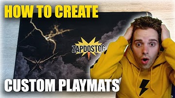 How To Create A CUSTOM PLAYMAT - Pokemon TCG, Magic, Yugioh, Digimon (NEW SPONSOR ⚡)