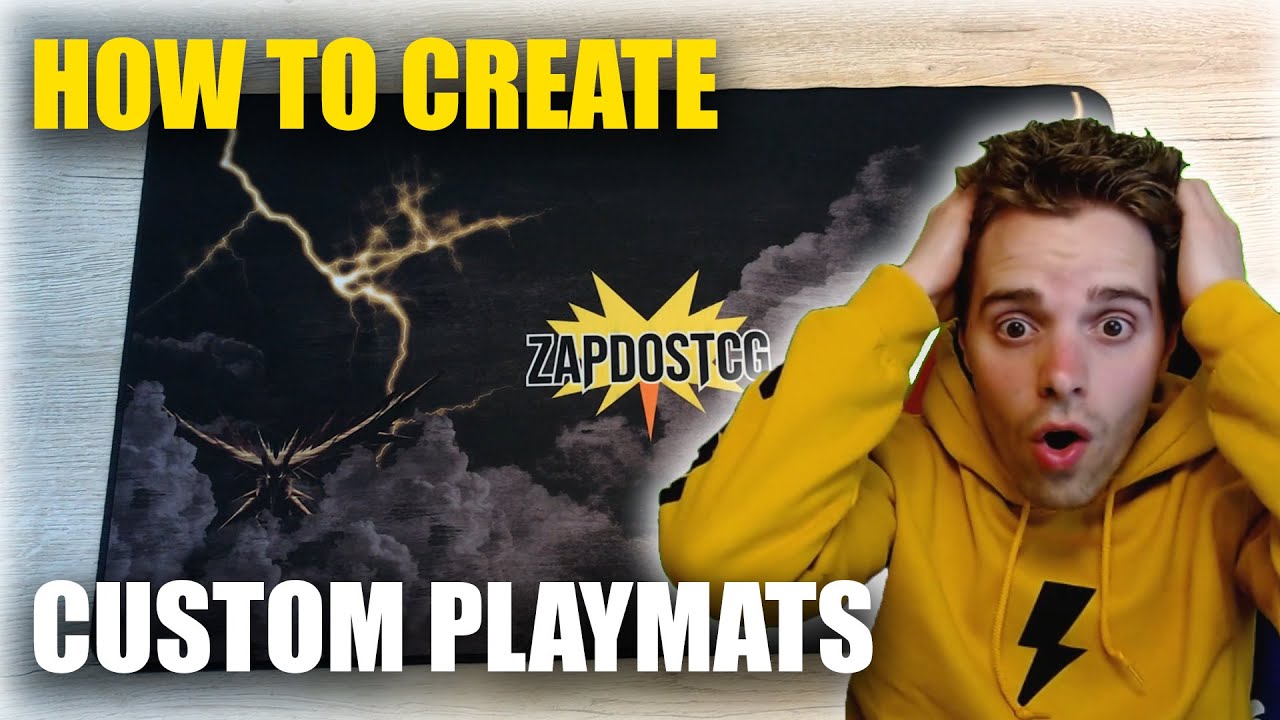 How To Create A CUSTOM PLAYMAT - Pokemon TCG, Magic, Yugioh, Digimon (NEW SPONSOR ⚡)