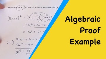 Maths Proof - Prove That (3n+1)^2-(3n-1)^2 Is Always A Multiple Of 12,For All Positive Integers Of n