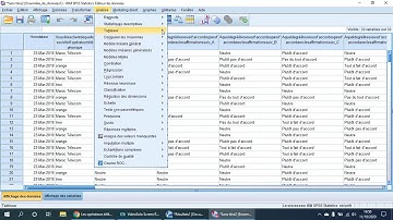 Importation des données de google forms sur SPSS