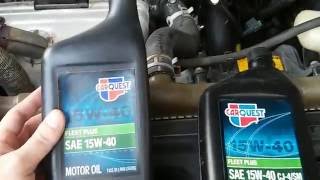 Identifying Carquest Motor Oils