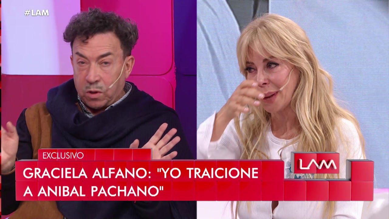 Graciela Alfano, entre lágrimas, le pidió perdón a Aníbal Pachano por todos los dichos en televisión