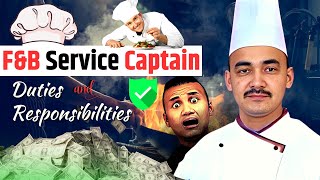 What is F&B Service Captain Duties and  Responsibilities | F&B Service Department | Service Captain