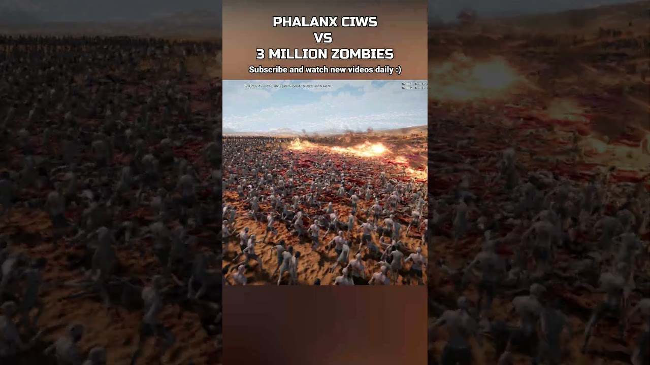 PHALANX CIWS VS 3 MILLION ZOMBIES | Ultimate Epic Battle Simulator 2 | UEBS 2