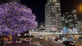 〚4K〛iPhone13Pro with Moment lens 18mm　Walk around Midosuji-1, Osaka, Japan Dec-2021　大阪 梅田から淀屋橋までを街歩き