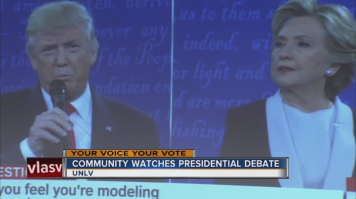 UNLV hosts watch party for second presidential debate