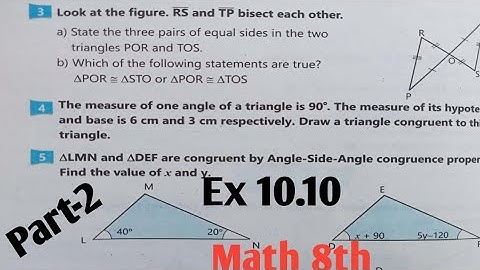 Exercise 10.10 Class 8th Math New course 2023 kptbb and ptb|Class 8th Math unit 10 Geometry SNC P-2