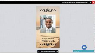 How to make prayer cards online. www.fastfuneralprinting.com We Print and Ship in 24 hours.