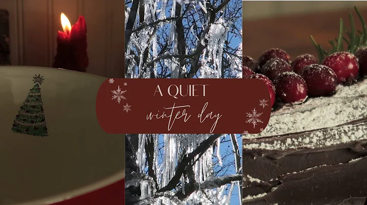 A Quiet Winter Day Yule Log Slow Living