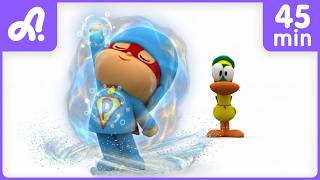 super pocoyo saves day superheroes rock animaj kids stories