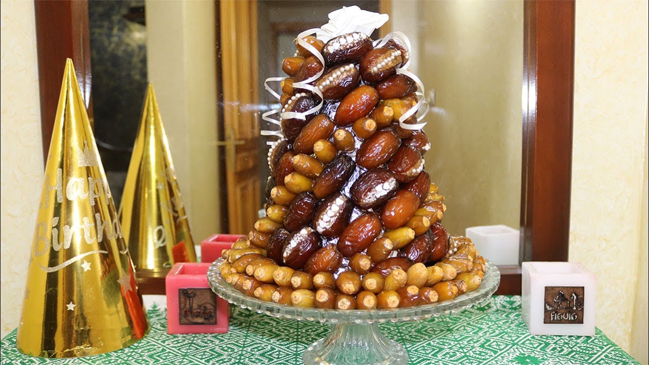 طريقة تزيين التمر تحتاج لصحن و ورق/ تمور المجهول و ازيزا لواحة فكيك المغرب Decoration datte