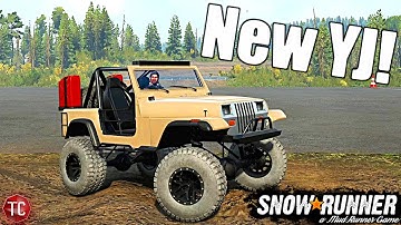 SnowRunner: NEW CONSOLE MOD! JEEP YJ (Surprisingly STRONG!)