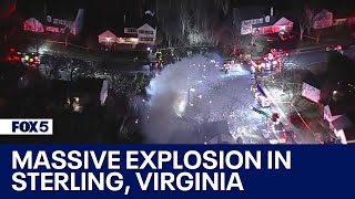 Fire crews battle 'structure fire' in Sterling, Virginia