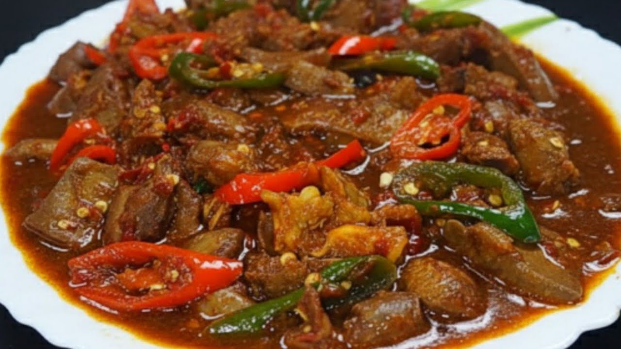 DI JAMIN KETAGIHAN |ATI AMPELA KECAP PEDAS MANIS||Liver and Gizzard with Spicy Soy Sauce Seasoning