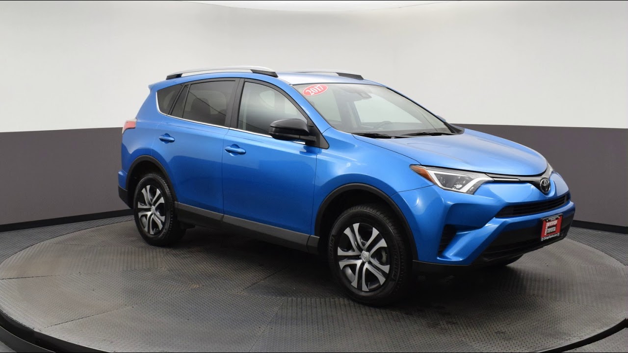 2017 Blue Toyota RAV4 Sport Utility #P11740 - YouTube