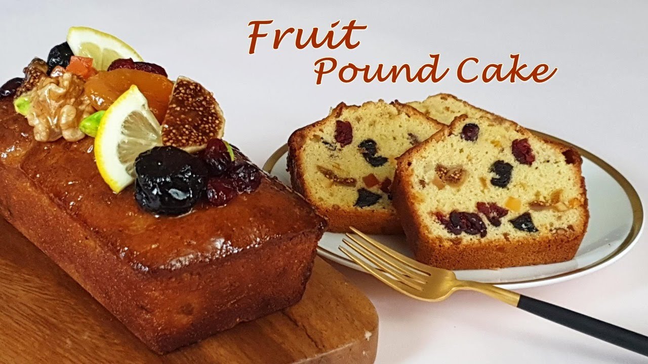 ⁣[Eng Sub] 촉촉하고 부드러운 후르츠 파운드 케이크 만들기/과일 케이크 만들기/How to make a soft,moist fruit cake/ ASMR/Home baking